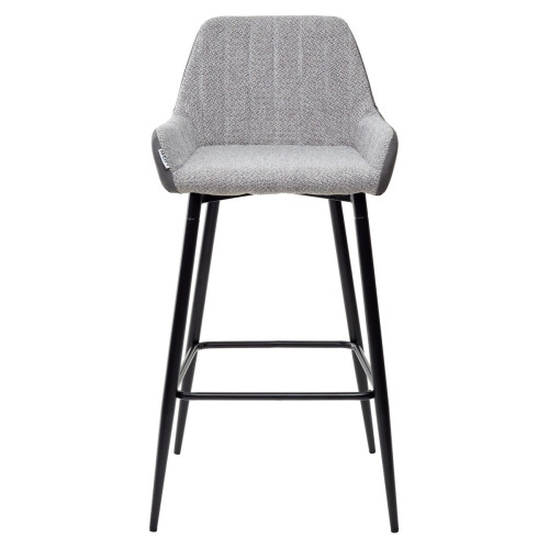 Барный стул PUNCH теплый серый TRF-08/ экокожа серая сталь RU-07 М-City