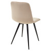 Стул CHILLI-X БЕЖЕВЫЙ #5, велюр / черный каркас М-City