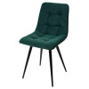 Стул CHILLI-Q зеленый #19, велюр / черный каркас М-City