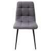 Стул ДИЛАН, цвет серый, ткань / черный каркас М-City