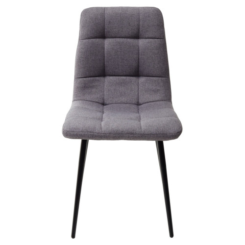 Стул ДИЛАН, цвет серый, ткань / черный каркас М-City