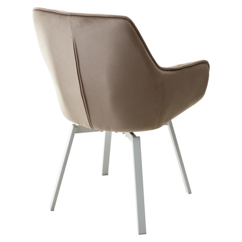 Стул MAVERICK BLUVEL-40 BEIGE/ белый каркас, поворот.360 град. М-City