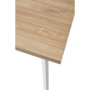 Стол ФИН 120 Дуб Канзас/ белый каркас М-City