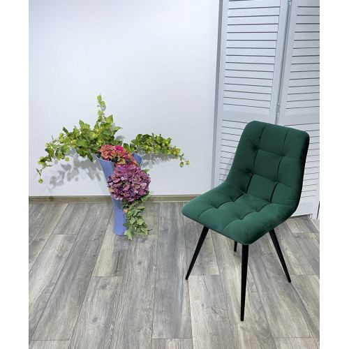 Стул CHILLI-Q зеленый #19, велюр / черный каркас М-City