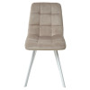 Стул CHILLI SQUARE G108-10 светлый кварц/ белый каркас, велюр М-City