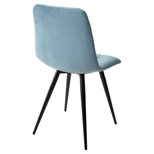 Стул CHILLI-Q бирюзовый #H52, велюр / черный каркас М-City