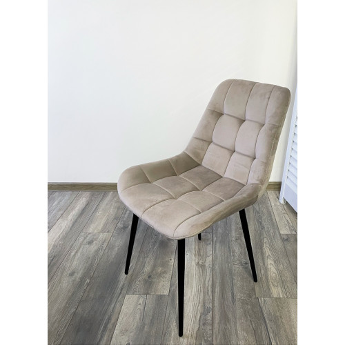 Стул ХОФМАН цвет Мокко Confetti, велюр / черный каркас М-City