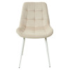 Стул ХОФМАН, цвет бежевый #H06, велюр / белый каркас 4 шт./1 к М-City