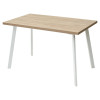 Стол ФИН 120 Дуб Канзас/ белый каркас М-City