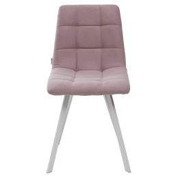 Стул CHILLI SQUARE UF860-04B сиреневый, ткань/ белый каркас М-City