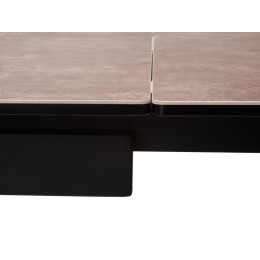 Стол ALEZIO 160 HYDRA MOKA TL-52 матовая испанская керамика/ черный каркас М-City