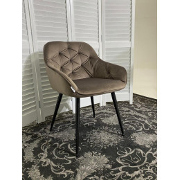 Стул BREEZE BLUVEL-38 LATTE, велюр/ черный каркас М-City