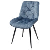 Стул MONACO 912-05 голубой, велюр/черный каркас M-City