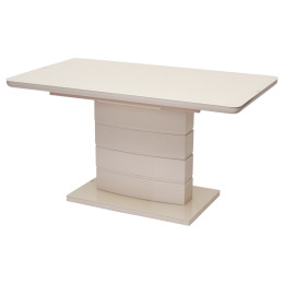 Стол ALTA 120 BEIGE / супер бежевое глянцевое стекло М-City