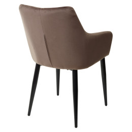Стул HECTOR BLUVEL-38 LATTE, велюр/ черный каркас М-City