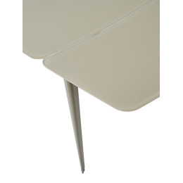 Стол ELIOT 120 GREY9 матовое стекло цвет шампань/ GREY9 каркас М-City