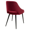 Стул FANTINE-LS ВИННЫЙ #16, велюр / черный каркас М-City