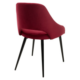 Стул FANTINE-LS ВИННЫЙ #16, велюр / черный каркас М-City