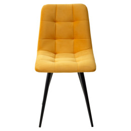 Стул CHILLI-Q оранжевый #H20, велюр / черный каркас М-City