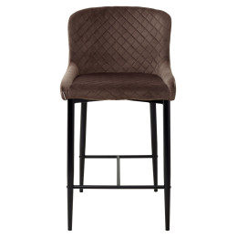 Полубарный стул ARTEMIS BLUVEL-38 LATTE (H=65cm), велюр М-City