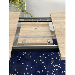 Стол ФИН 120 Дуб Бардолино/ черный каркас М-City