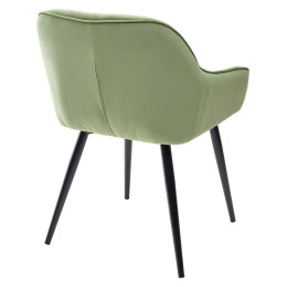 Стул BREEZE G108-27 террариумный мох/ черный каркас, велюр М-City