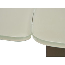 Стол ELIOT 120 GREY9 матовое стекло цвет шампань/ GREY9 каркас М-City