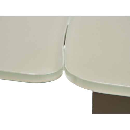 Стол ELIOT 120 GREY9 матовое стекло цвет шампань/ GREY9 каркас М-City