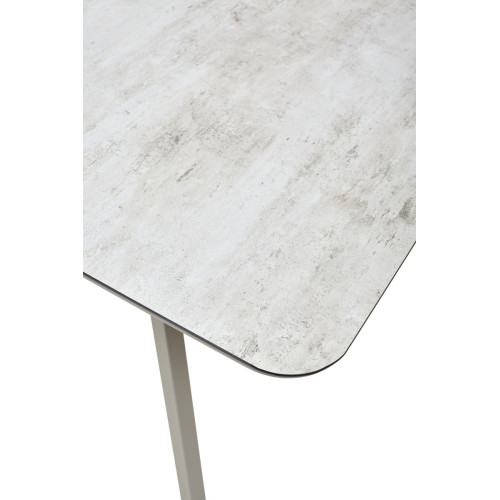 Стол ARUBA 140 BEIGE/ CAPPUCINO глазурованное стекло М-City