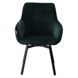 Стул MAVERICK BLUVEL-78 GREEN/ черный каркас, поворот.360 град. М-City