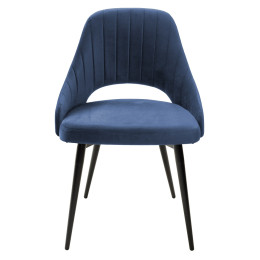 Стул FANTINE-LS СИНИЙ #29, велюр / черный каркас М-City