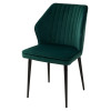 Стул SEATTLE-V ЗЕЛЕНЫЙ #19, велюр / черный каркас М-City