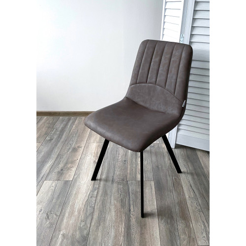 Стул ASHTON RU-12 коричневый антрацит/ черный каркас М-City