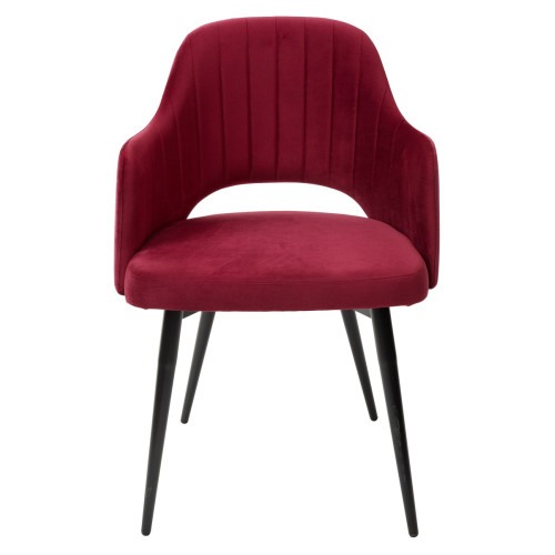 Стул FANTINE-LA ВИННЫЙ #16, велюр / черный каркас М-City