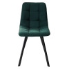 Стул CHILLI-Q SQUARE зеленый #19, велюр / черный каркас М-City