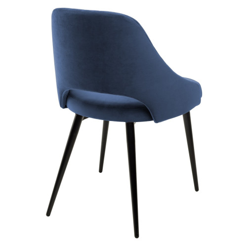 Стул FANTINE-LS СИНИЙ #29, велюр / черный каркас М-City