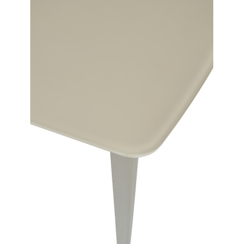 Стол ELIOT 120 GREY9 матовое стекло цвет шампань/ GREY9 каркас М-City