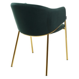 Стул DILL BLUVEL-78 GREEN, велюр/ золотой каркас, М-City