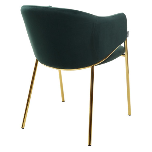 Стул DILL BLUVEL-78 GREEN, велюр/ золотой каркас, М-City