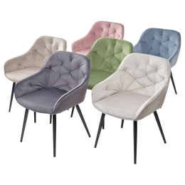 Стул BREEZE G108-27 террариумный мох/ черный каркас, велюр М-City