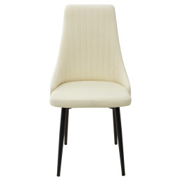 Стул Руссо Premier 01 Сливочный, велюр / черный каркас M-City БЕЗ НДС