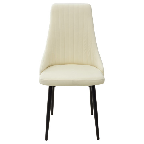 Стул Руссо Premier 01 Сливочный, велюр / черный каркас M-City БЕЗ НДС