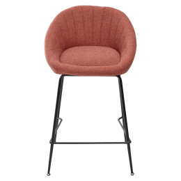 Полубарный стул ATLAS 9105-10 коралл (H=65cm) М-City