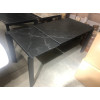Стол CORNER 120 MATT BLACK MARBLE SINTERED STONE/ BLACK М-City