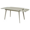 Стол ELIOT 120 GREY9 матовое стекло цвет шампань/ GREY9 каркас М-City