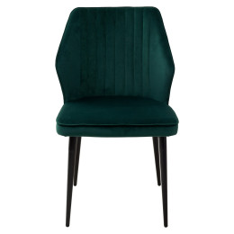 Стул SEATTLE-V ЗЕЛЕНЫЙ #19, велюр / черный каркас М-City
