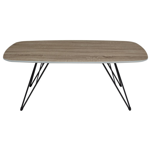 Стол журнальный WOOD83 #4 дуб серо-коричневый винтажный M-city