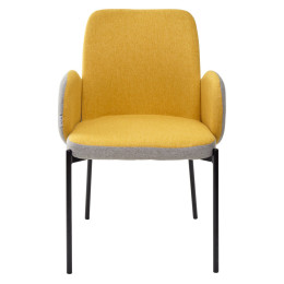 Стул NIKKI VF106 желтый / VF120 серый М-City