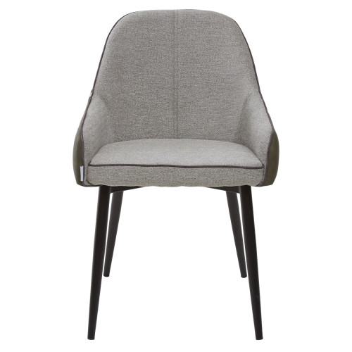 Стул GLADYS светло-серый меланж FC-01/ экокожа хаки RU-04 М-City