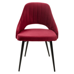 Стул FANTINE-LS ВИННЫЙ #16, велюр / черный каркас М-City